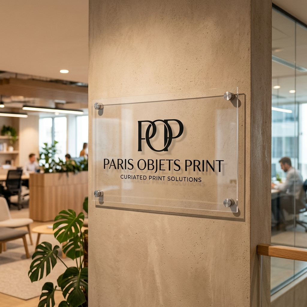 Office Acrylic Logo Panel